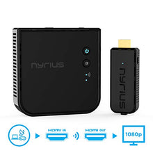 Load image into Gallery viewer, Nyrius Aries Prime Digital Wireless HDMI Transmitter &amp; Receiver System for HD 1080p 3D Video Streaming, Laptops, PC, Cablebox, Satellite, Blu-ray, DVD, PS3 (NPCS549) &amp; Bonus Mini Display Port
