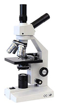 Load image into Gallery viewer, AmScope D120-MS Dual-View Compound Monocular Microscope, 40X-1000X Magnification, Brightfield, 1.25 NA Abbe Condenser, Mechanical Stage
