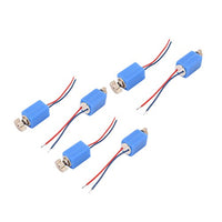 Aexit 6 Pcs Accessories DC 3V 4 x 8mm 3500RPM Mini Vibration Motor Blue for Accessory Kits Cell Phone