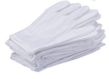 Load image into Gallery viewer, 10Pairs White Cotton Gloves Large Size for Coin Jewelry Silver Inspection by LUCKY SLD
