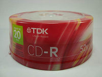 TDX CD-R Inscriptable 20 pack