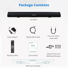 Load image into Gallery viewer, BESTISAN 80 Watt Soundbar, Sound Bars for TV of Home Theater System (Bluetooth 5.0, HDMI, 34 inch, DSP Audio, Strong Bass, Wireless Wired Connections, Bass Adjustable, Wall Mountable)

