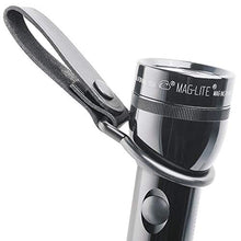 Load image into Gallery viewer, Maglite Black Plain Leather Belt Holder for D-Cell Flashlight
