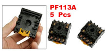 Load image into Gallery viewer, uxcell 5 Pcs PF113A Relay Base Socket 11 Pin for MK3P-I JQX-10F/3Z
