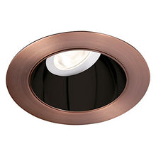 Load image into Gallery viewer, WAC Lighting HR3LEDT318PS930BCB Tesla PRO 3.5&quot; LED Round 0-30 Degree Adjustable Trim with Light Engine 3000K Narrow Beam 90CRI, Black Copper Bronze
