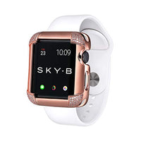SKYB Pave Corners Rose Gold Protective Jewelry Case for Apple Watch Series 1, 2, 3, 4, 5 Devices - 42mm