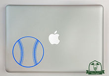 Load image into Gallery viewer, Baseball Vinyl Decal Sized to Fit A 11&quot; Laptop - Sky Blue
