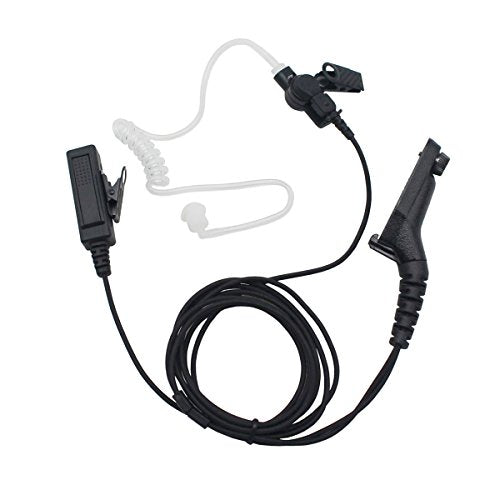 GoodQbuy Covert Acoustic Tube Earpiece Headset Mic for Motorola XPR 6000 XPR6500 XPR6550 XPR 7000 XPR 7550 XiR-P8200 XiR-P8268 Radio Security Door Supervisor