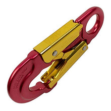 Load image into Gallery viewer, ProClimb Forged Aluminum Snaphook - Double Action Self Locking Gate, Captive Eye 27 kN - Red
