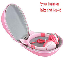 Load image into Gallery viewer, Hermitshell Hard Travel Case for iClever BoostCare Kids Headphones Wired Over Ear Headphones with Cat Ears (Pink)
