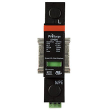 Load image into Gallery viewer, ASI ASISP690-1P UL 1449 4th Ed. DIN Rail Mounted Surge Protection Device, Screw Clamp Terminals, 1 Pole, 600 Vac, Pluggable MOV Module
