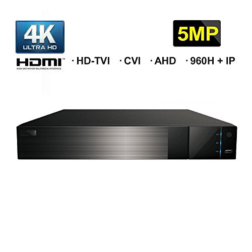 HDVD 16 CH + 4 IP All-in-One HDMI 4K Output DVR Digital Video Recorder, HD-TVI, CVI, AHD (1080P/720P), Analog (Auto-Detect), and IP Security Camera System No HDD (MAX 32TB)