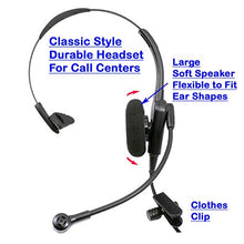 Load image into Gallery viewer, Phone Headset Compatible with Cisco 6921, 6941, 6945, 6961, 7821, 7841, 7861 - Noice Cancelling Economic Call Center Monaural Headset with Headset Adapter Cord
