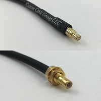12 inch RG188 MCX MALE to SMB MALE BULKHEAD Pigtail Jumper RF coaxial cable 50ohm Quick USA Shipping