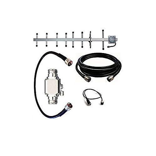 High Gain Directional Yagi Antenna Kit for Bandluxe P530 LTE WLAN Mobile Router, 20 ft Cable