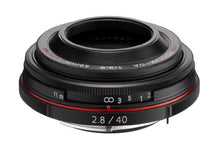 Load image into Gallery viewer, Pentax K-Mount HD DA 40mm f/2.8 40-40mm Fixed Lens for Pentax KAF (Limited Black)
