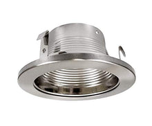 Load image into Gallery viewer, Nicor Lighting 4 Inch Nickel Baffle Trim, For 4 Inch Housings (19501 Nk)
