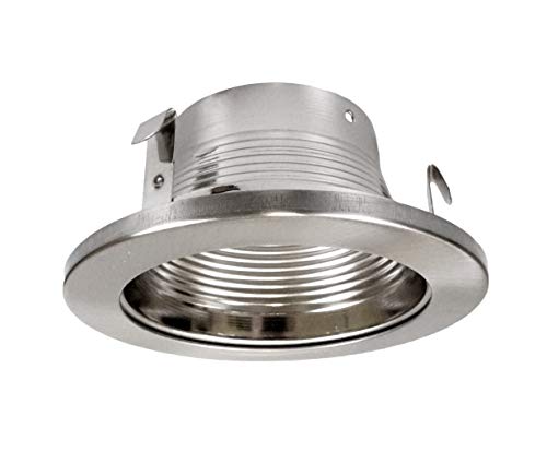 Nicor Lighting 4 Inch Nickel Baffle Trim, For 4 Inch Housings (19501 Nk)