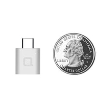 Load image into Gallery viewer, nonda USB Type C to USB 3.0 Adapter, Thunderbolt 3 to USB Adapter Aluminum with Indicator LED for Macbook Pro 2018/2017, MacBook Air 2018, Pixel 3, Dell XPS, and More Type-C Devices(Silver) (MI22SLRN)
