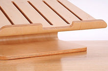 Load image into Gallery viewer, Xtenzi Xtenzi Universal Desktop Shelf Wood Stand Desk Display Holder for Apple MacBook Pro/MacBook air 15&quot; 13&quot; 11&quot; (Brich)
