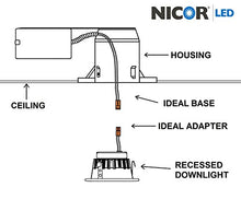 Load image into Gallery viewer, NICOR Lighting 2 inch Square LED Downlight in White, 4000K (DQR2-10-120-4K-WH)
