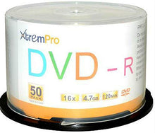 Load image into Gallery viewer, XtremPro DVD-R 16X 4.7GB 120Min DVD 50 Pack Blank Discs in Spindle - 11032

