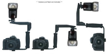 Load image into Gallery viewer, Hila &amp;nbsp Nikon D5200 Flash Bracket (PivPo Pivoting Positioning) 180 Degrees (Nikon Shoe)
