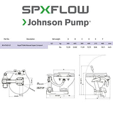 Load image into Gallery viewer, Johnson Pump AquaT Manual Marine Toilet - Super Compact
