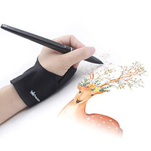 Load image into Gallery viewer, HUION Artist Glove, Free Size Drawing Glove for Graphics Tablet, Pen Display, Tracing Light Pad, Suitable for Right and Left Hand, Black, 1 Pack
