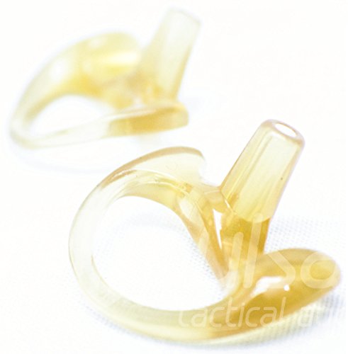 SKELETON EAR INSERT-PAIR (Left, Right) Medium Replacement Earmould Earbud for Two-Way Radio Coil Tube Audio Kits