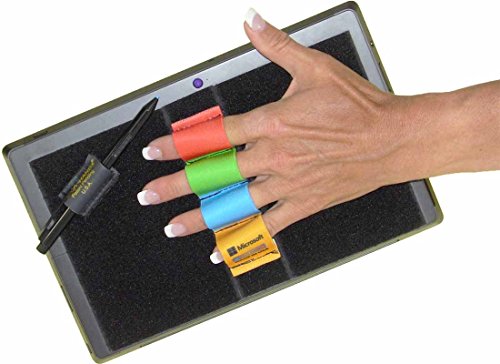 LAZY-HANDS Heavy-Duty 4-Loop Grip (x1 Grip) for MS Surface with Stylus Grip - FITS Most - Microsoft Colors Solids