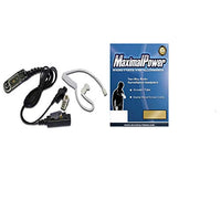 Maximal Power RHF MOT XPR6550 Hand Free Earpiece for 2 Way Radio with Motorola XPR6550 Connector