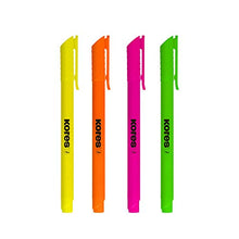Load image into Gallery viewer, Kores High Liner Fine Highlighter Pens, Chisel Tip, Assorted Colours (Set of 4)
