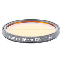 Flip 55mm Dive Underwater Color Correction Filter for GoPro 3/3+/4 Cameras, Red
