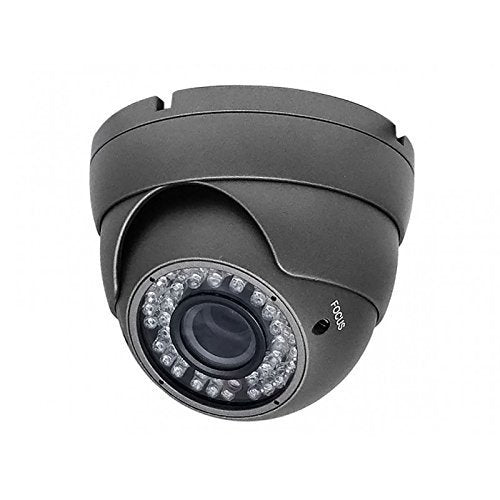 2 Megapixel 1080P Dome 42IR HD-CVI HD-TVI AHD CVBS 700TVL (4 options in 1) Camera 2.8-12mm lens Vandalproof Indoor Outdoor Aluminum Housing Security Camera for Grey Gray Color