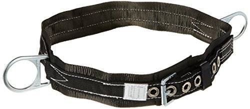 Miller by Honeywell 2NA/XXXLBK Double D-Ring Body Belt with 1-3/4-Inch Webbing and 3-Inch Back Pad, XXX-Large, Black