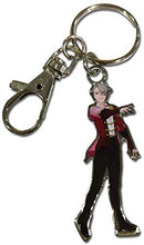 Load image into Gallery viewer, Great Eastern Entertainment Yuri on Ice Victor Dancing Cloth Metal Keychain ~ Victor Nikiforov
