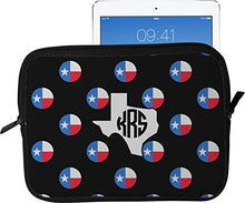 Load image into Gallery viewer, Texas Polka Dots Tablet Case/Sleeve - Large (Personalized)
