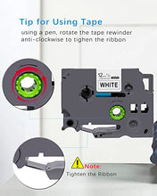 Load image into Gallery viewer, Aitaperste Compatible Tape Replacement for Brother TZe-231 TZe TZ Tape 12mm 0.47 Laminated White Compatible with Ptouch Label Maker PT-H110 PT-D210 PT-1290 PT-D600 PT-P700 PT-D450, 26.2 Feet, 4 Pack
