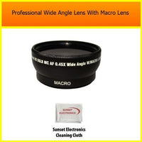 Extra large Wide Angle Lens With Macro lens For The Sony Alpha DSLR-SLT-A33 Digital Camera