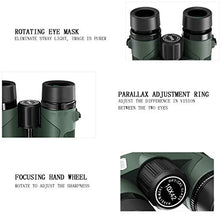 Load image into Gallery viewer, 10X42 Wide Angle Binoculars High-Definition Low-Light Night Vision Nitrogen-Filled Waterproof for Climbing, Concerts,Travel.
