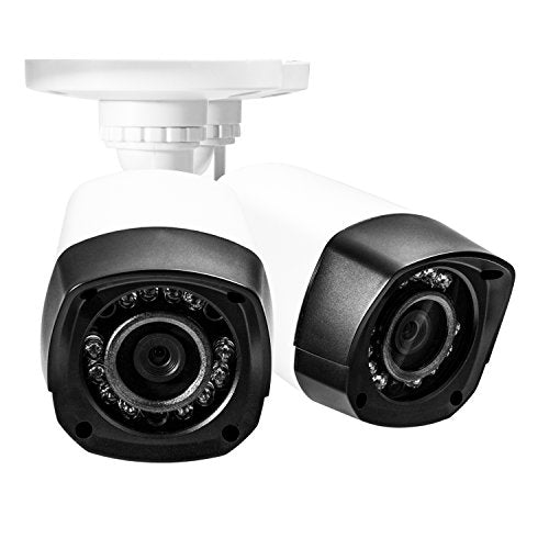 Q-See QCA7207B-2 720p High Definition Analog, Plastic Housing, Bullet Security Camera 2-Pack (White)