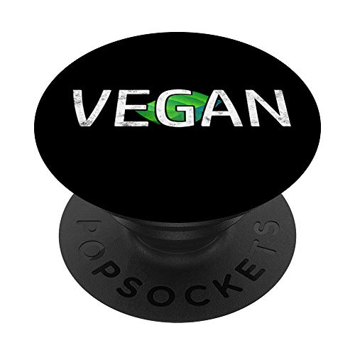 Vegan Green Leaf Veganism PopSockets Swappable PopGrip