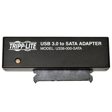 Load image into Gallery viewer, TRIPP LITE USB 3.0 SuperSpeed to SATA III Adapter 2.5/3.5 Inches Hard Drives, Black (U338-000-SATA)
