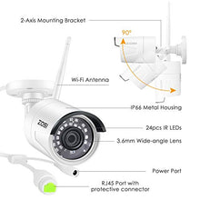 Load image into Gallery viewer, ZOSI Wireless Security Cameras System,H.265+ 8CH 1080P HD Network IP NVR with 1TB Hard Drive and 4pcs 2.0MP 1080P HD Wireless Weatherproof Indoor Outdoor IP Surveillance Cameras with 65ft Night Vision

