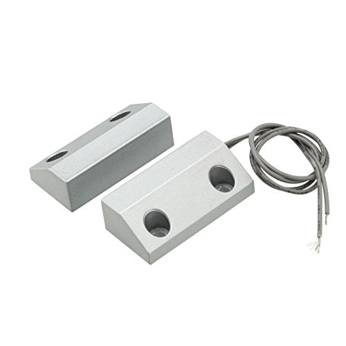 uxcell Rolling Door Contact Magnetic Reed Switch Alarm with 2 Wires for N.C. Applications MC-56