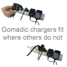 Load image into Gallery viewer, Gomadic Intelligent Compact AC Home Wall Charger Suitable for The Fujifilm Finepix T350 T360 T400 - High Output Power with a Convenient, Foldable Plug Design - Uses TipExchange Technology
