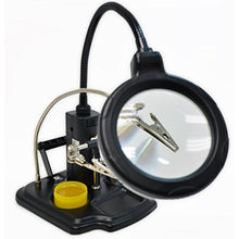 Load image into Gallery viewer, WEmake Soldering Station with LED Illuminated Magnifying Lens and 3rd Helping Hand
