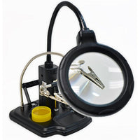 WEmake Soldering Station with LED Illuminated Magnifying Lens and 3rd Helping Hand