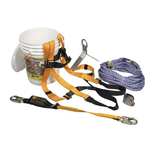 Miller by Honeywell BRFK50/50FT 50-Feet Titan ReadyRoofer Fall Protection System with Full-Body Harness